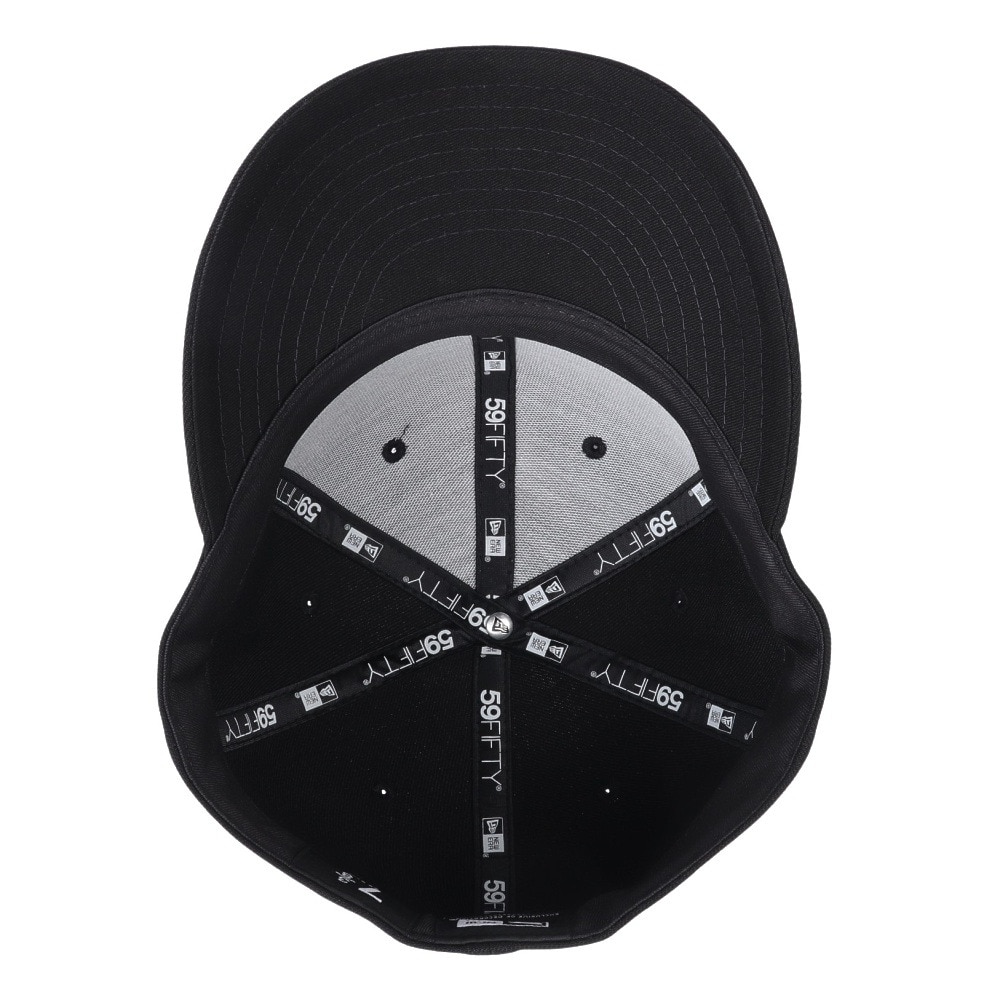 ニューエラ（NEW ERA）（メンズ、レディース）PC 59FIFTY ベーシック ブラック×スノーホワイト 13561943 帽子 大きいサイズ