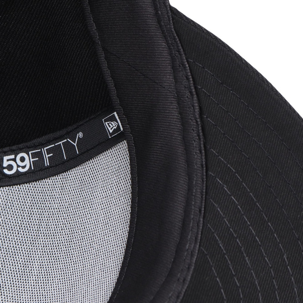 ニューエラ（NEW ERA）（メンズ、レディース）PC 59FIFTY ベーシック ブラック×スノーホワイト 13561943 帽子 大きいサイズ