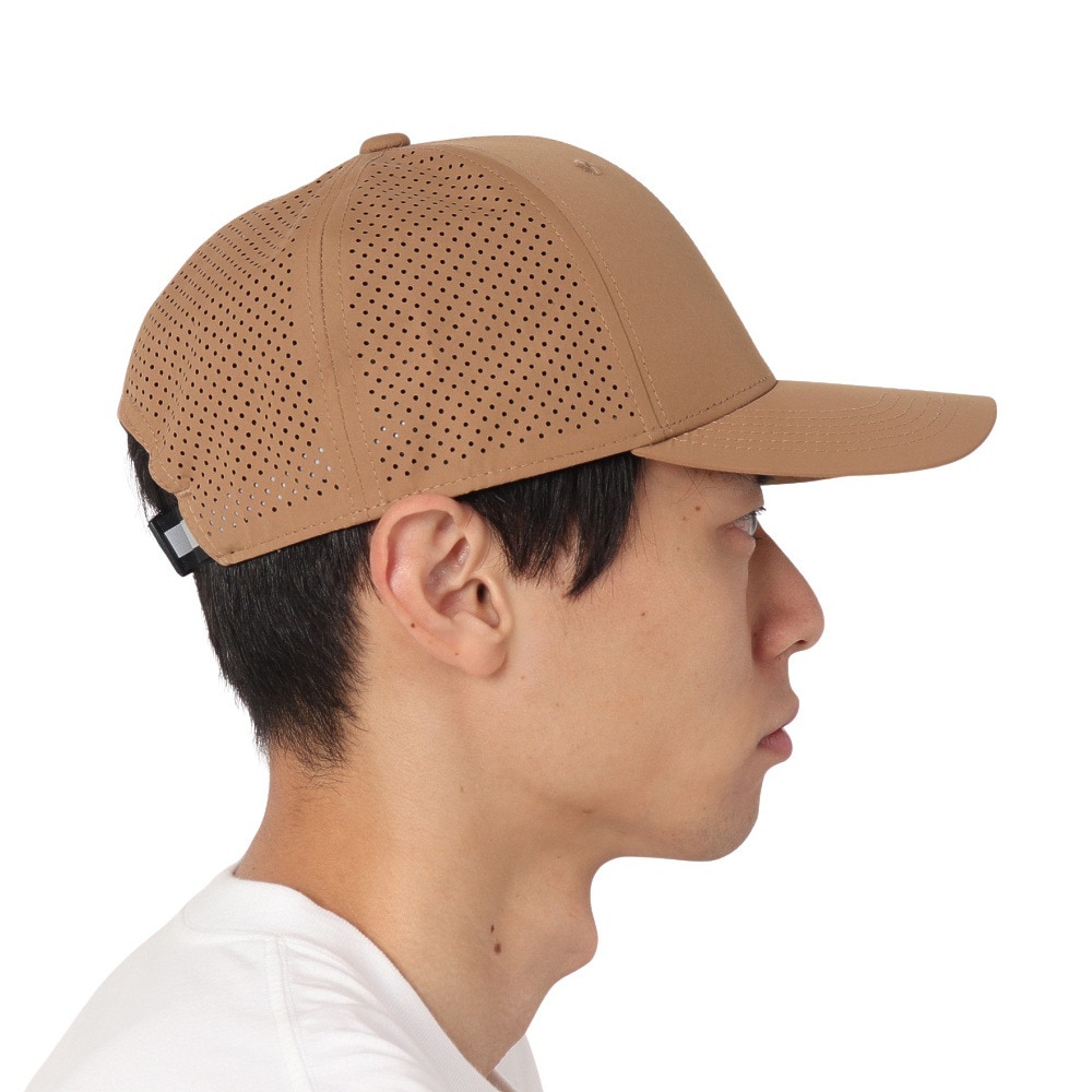 ヤックパック（YAK PAK）（メンズ）BIGレーザーカット メッシュキャップ YAK-PAK-24S002 BEG 熱中症対策