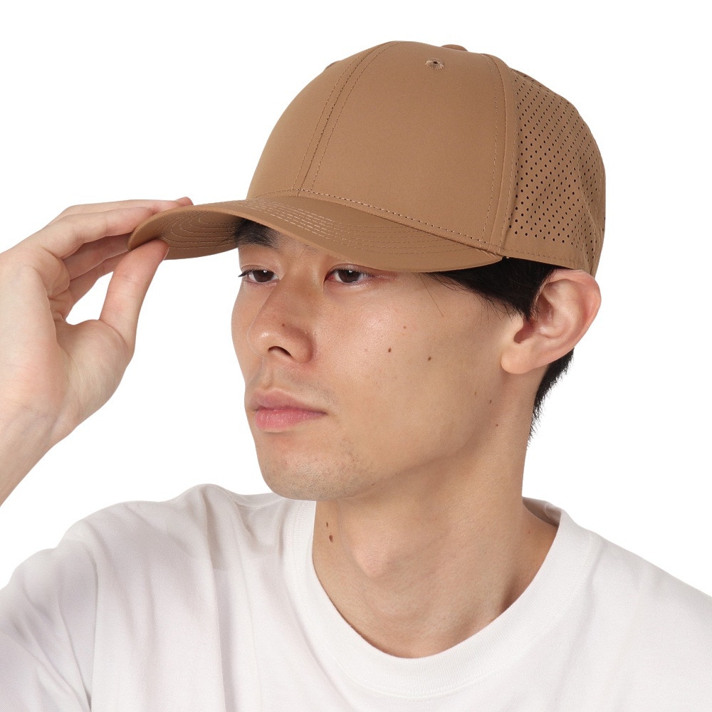 ヤックパック（YAK PAK）（メンズ）BIGレーザーカット メッシュキャップ YAK-PAK-24S002 BEG 熱中症対策