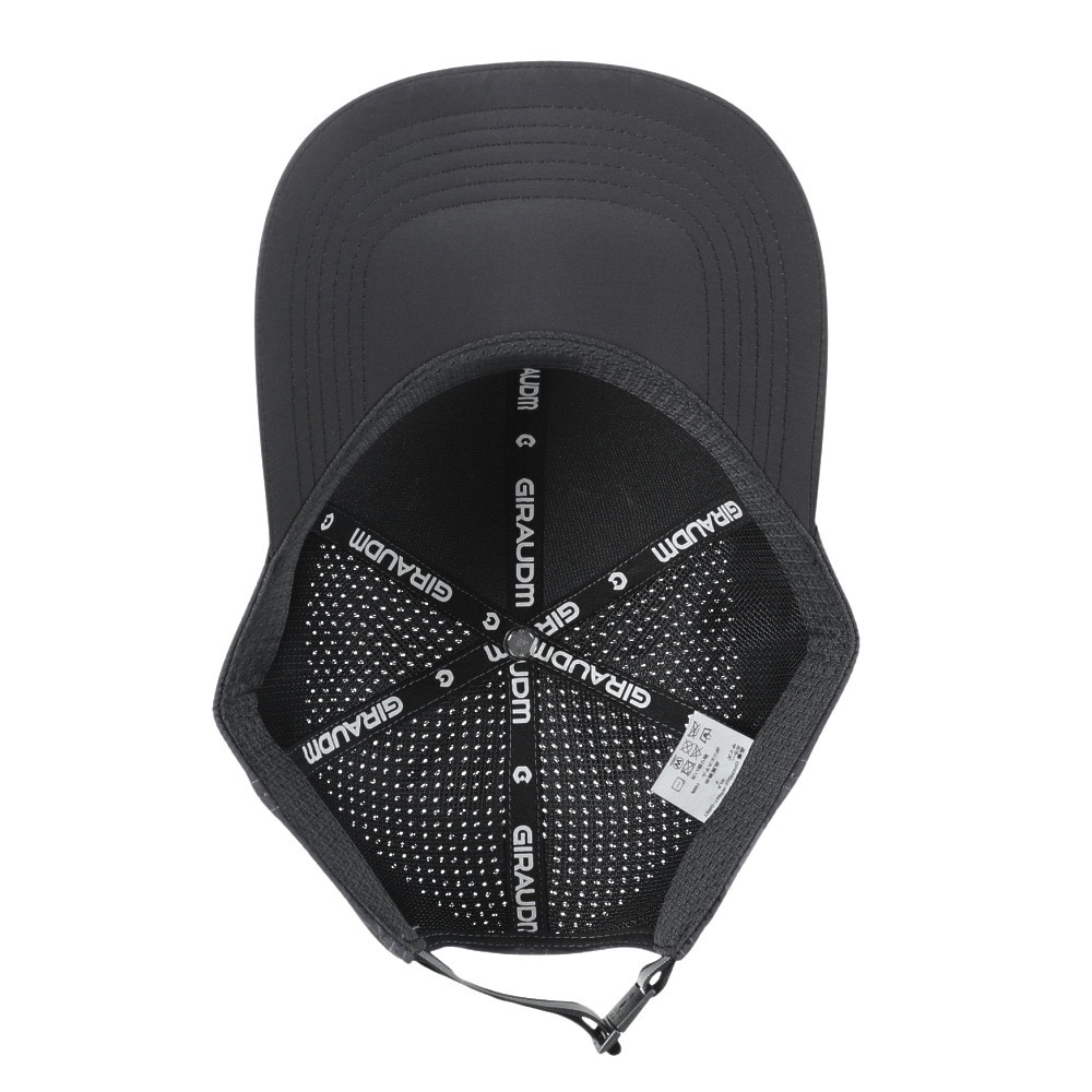 ジローム（GIRAUDM）（メンズ）ロングバイザー ランキャップ CP4S0002-WA897-GRST BLK 冷感 吸汗速乾