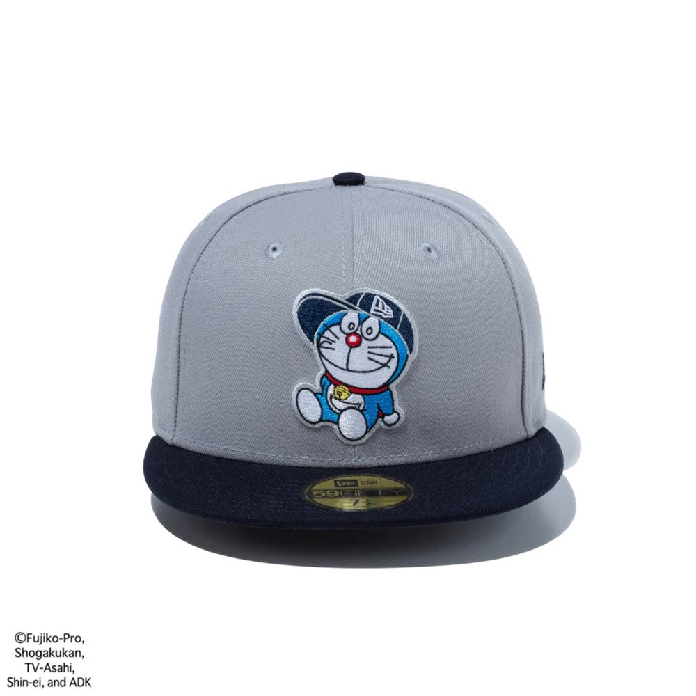 ニューエラ（NEW ERA）（メンズ、レディース）59FIFTY ドラえもん キャップ グレー/ネイビー 14174589