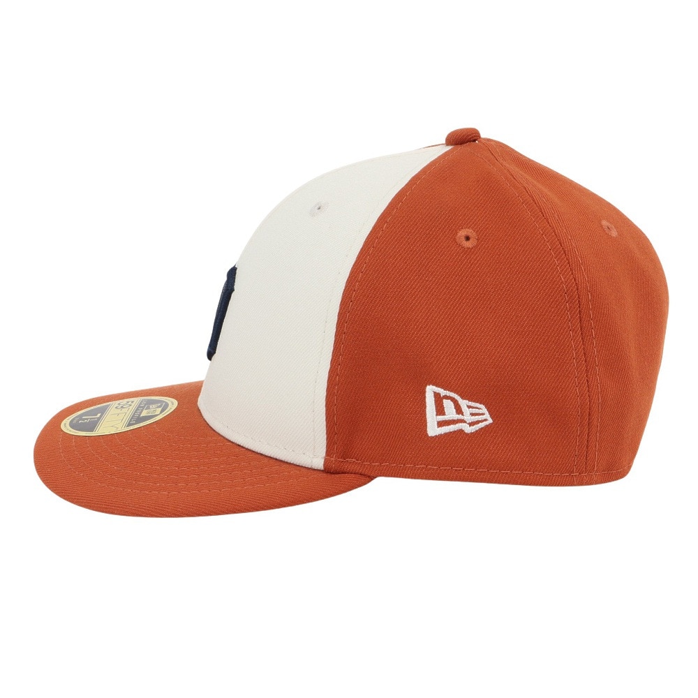 ニューエラ（NEW ERA）（メンズ、レディース）帽子 キャップ LP 59FIFTY MLB 2-Tone デトロイト・タイガース クロームホワイト/ラストオレンジ M-L 14109466