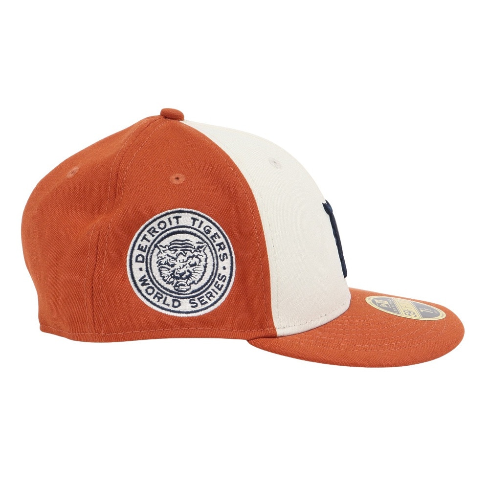ニューエラ（NEW ERA）（メンズ、レディース）帽子 キャップ LP 59FIFTY MLB 2-Tone デトロイト・タイガース クロームホワイト/ラストオレンジ M-L 14109466
