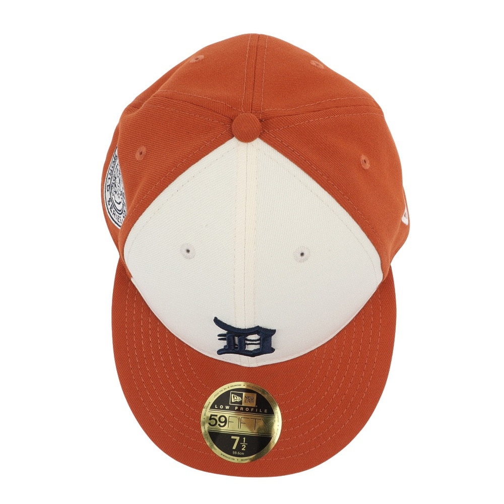 ニューエラ（NEW ERA）（メンズ、レディース）帽子 キャップ LP 59FIFTY MLB 2-Tone デトロイト・タイガース クロームホワイト/ラストオレンジ M-L 14109466