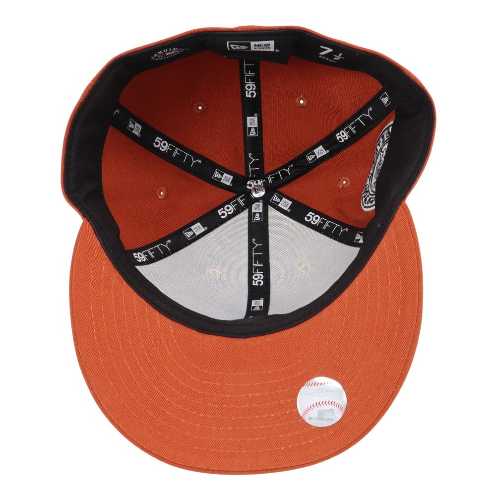 ニューエラ（NEW ERA）（メンズ、レディース）帽子 キャップ LP 59FIFTY MLB 2-Tone デトロイト・タイガース クロームホワイト/ラストオレンジ M-L 14109466