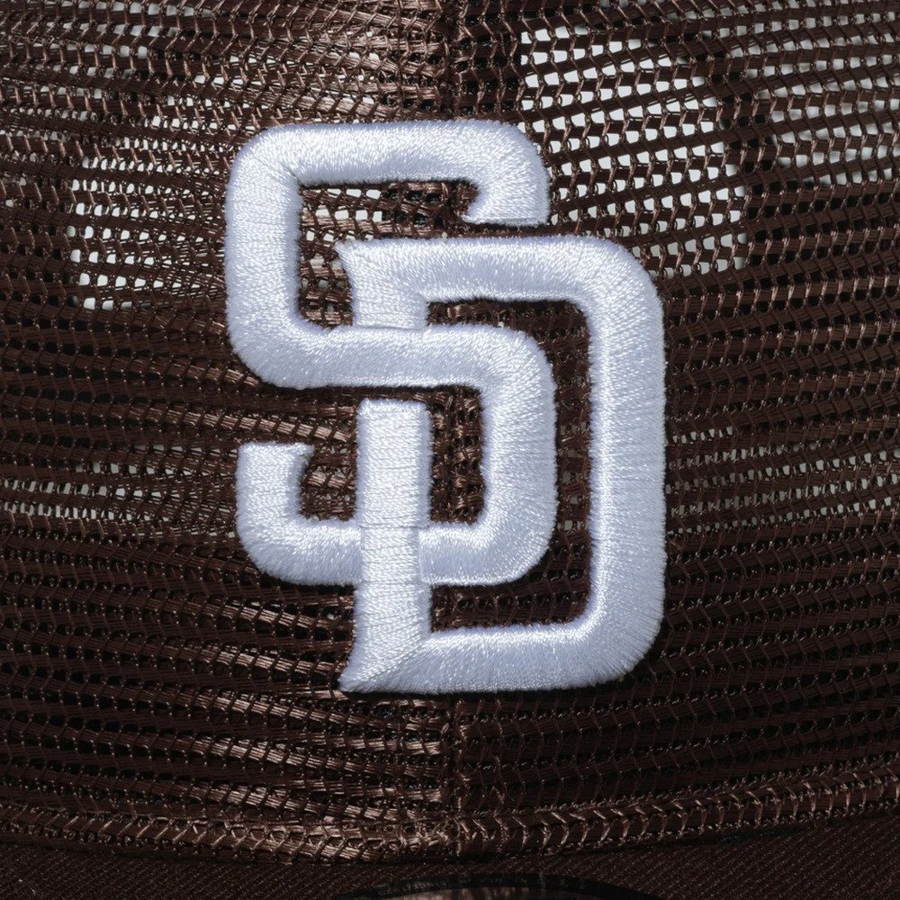 ニューエラ（NEW ERA）（メンズ、レディース）9FIFTY All Mesh サンディエゴ・パドレス キャップ 14109642 S-Mサイズ 黒