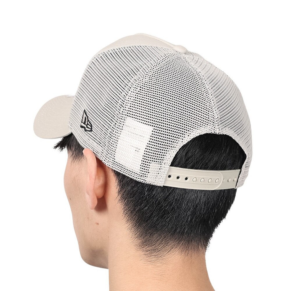 ニューエラ（NEW ERA）（メンズ、レディース）9FORTY A-Frame トラッカー スクエアニューエラ ウーブンパッチ キャップ ストーン 14109672 大きいサイズ