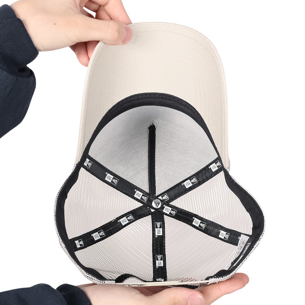 ニューエラ（NEW ERA）（メンズ、レディース）9FORTY A-Frame トラッカー スクエアニューエラ ウーブンパッチ キャップ ストーン 14109672 大きいサイズ