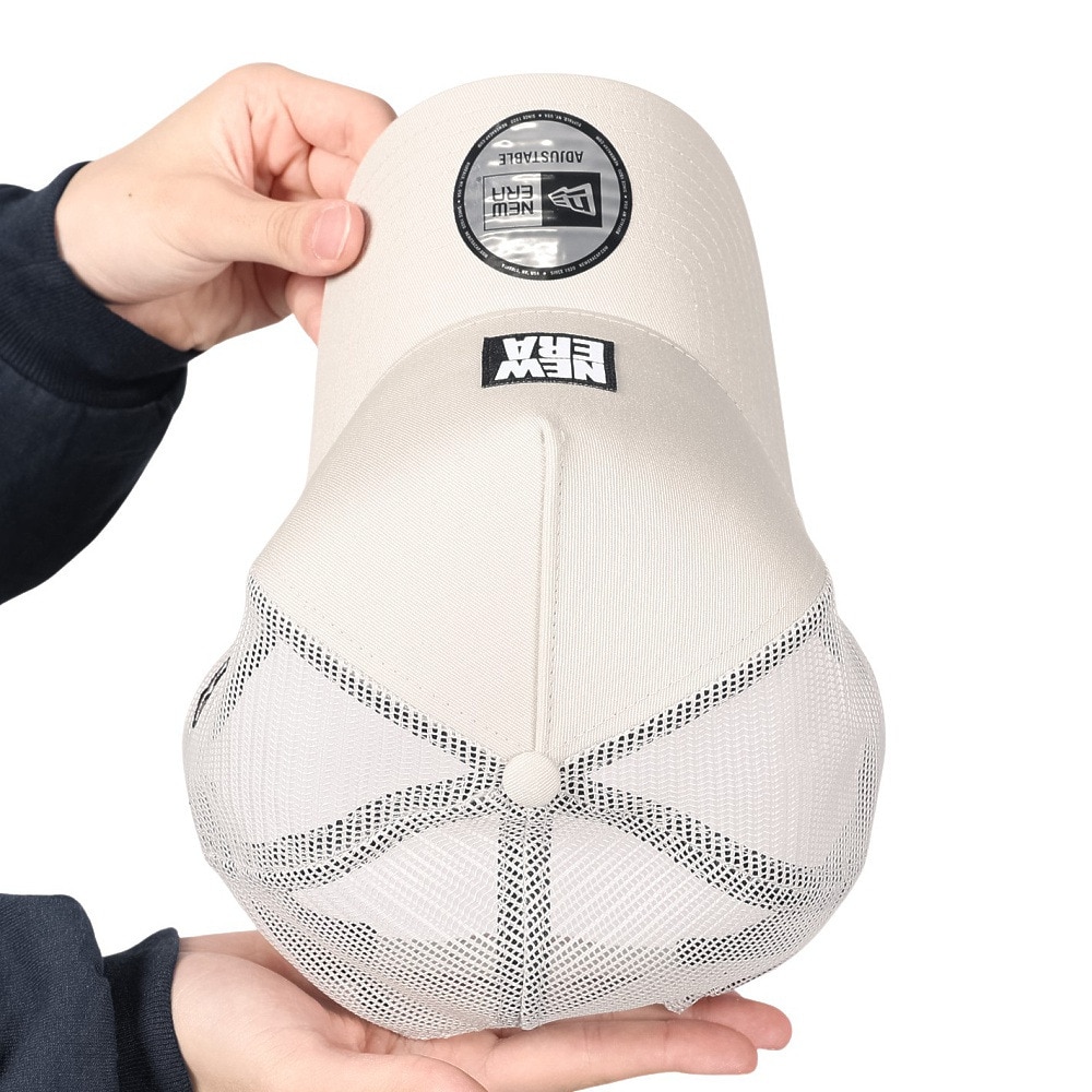 ニューエラ（NEW ERA）（メンズ、レディース）9FORTY A-Frame トラッカー スクエアニューエラ ウーブンパッチ キャップ ストーン 14109672 大きいサイズ