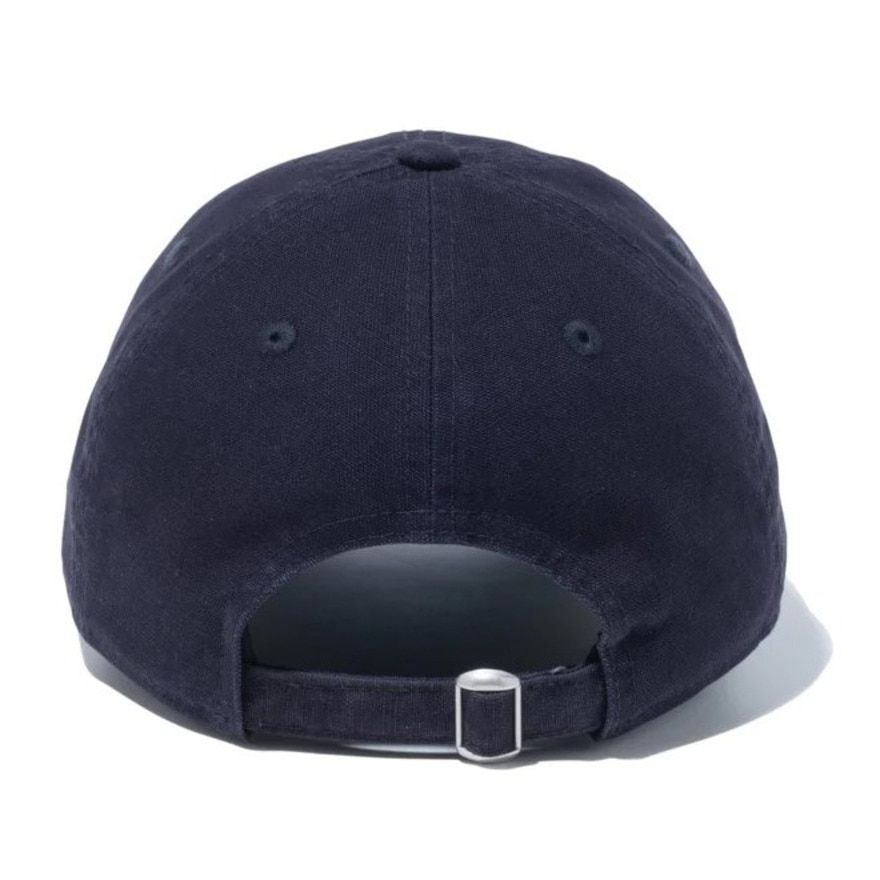 ニューエラ（NEW ERA）（メンズ、レディース）9TWENTY Leather Patch ダックキャンバス キャップ ネイビー 14109825