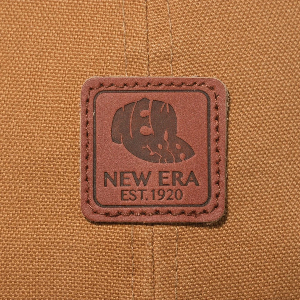 ニューエラ（NEW ERA）（メンズ、レディース）9TWENTY Leather Patch ダックキャンバス キャップ ライトブロンズ 14109826 大きいサイズ