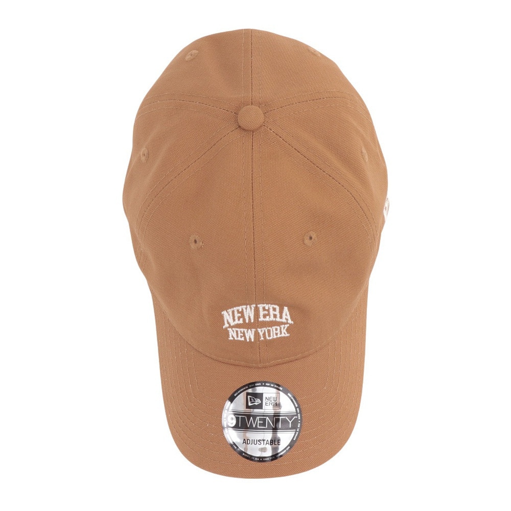 ニューエラ（NEW ERA）（メンズ、レディース）920 ダックキャンバス カレッジロゴ ライトブロンズ キャップ 14109853