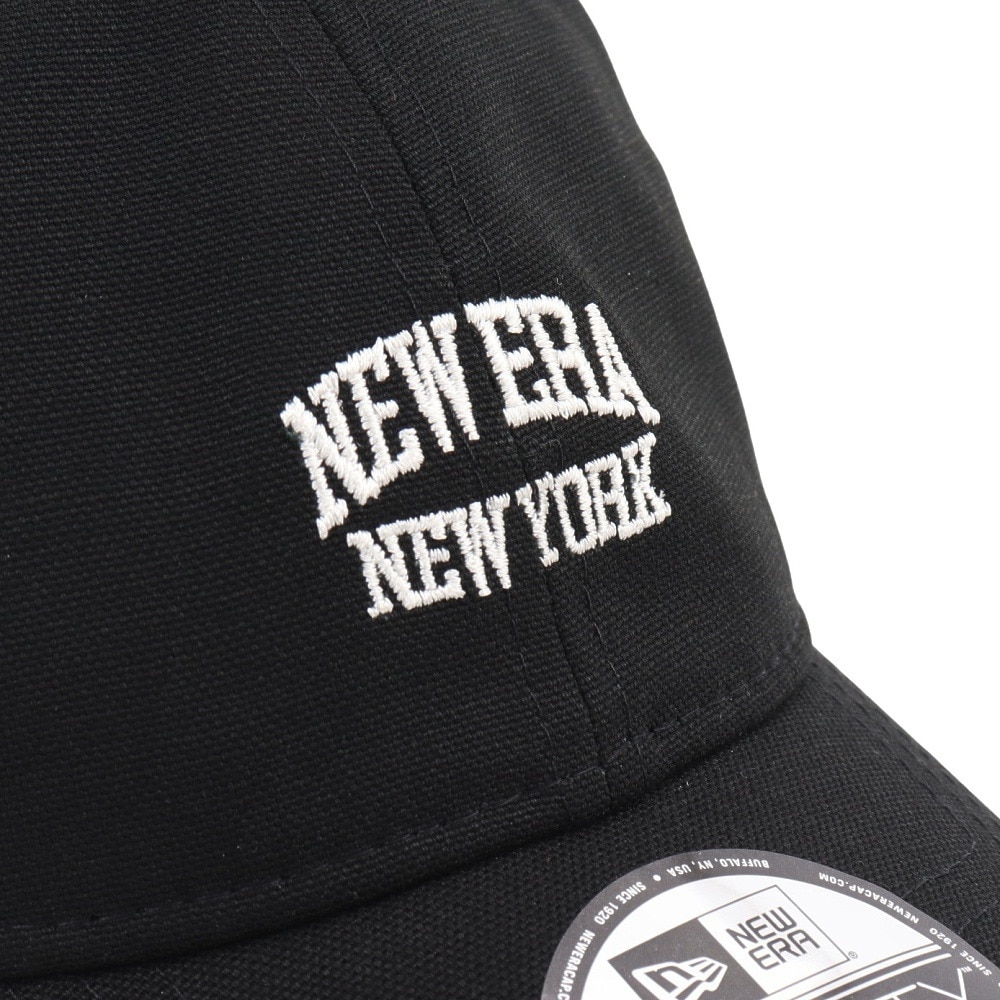 ニューエラ（NEW ERA）（メンズ、レディース）920 ダックキャンバス カレッジロゴ ブラック キャップ 14109854