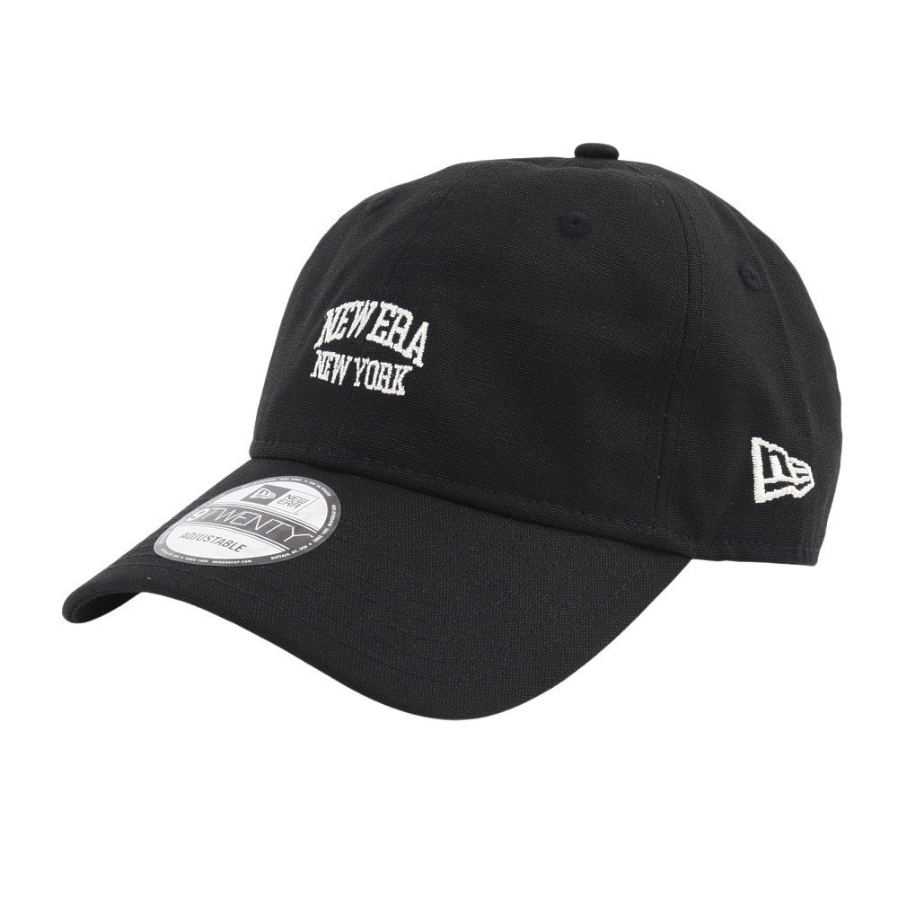 ニューエラ（NEW ERA）（メンズ、レディース）920 ダックキャンバス カレッジロゴ ブラック キャップ 14109854