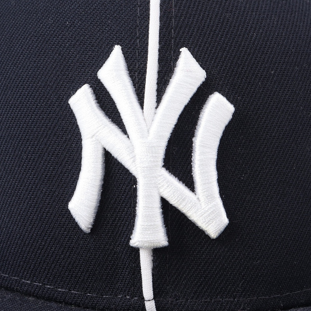 ニューエラ（NEW ERA）（メンズ、レディース）帽子 キャップ 59FIFTY パイピング ニューヨーク・ヤンキース 紺 S-LLサイズ 14109884 ロゴ スト系 日差し対策