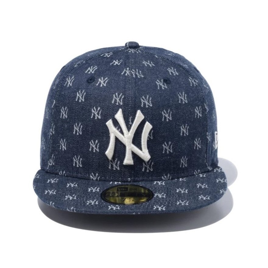 ニューエラ（NEW ERA）（メンズ）59FIFTY MLB Jacquard ニューヨーク・ヤンキース ネイビー×クローム キャップ 14109887 大きいサイズ