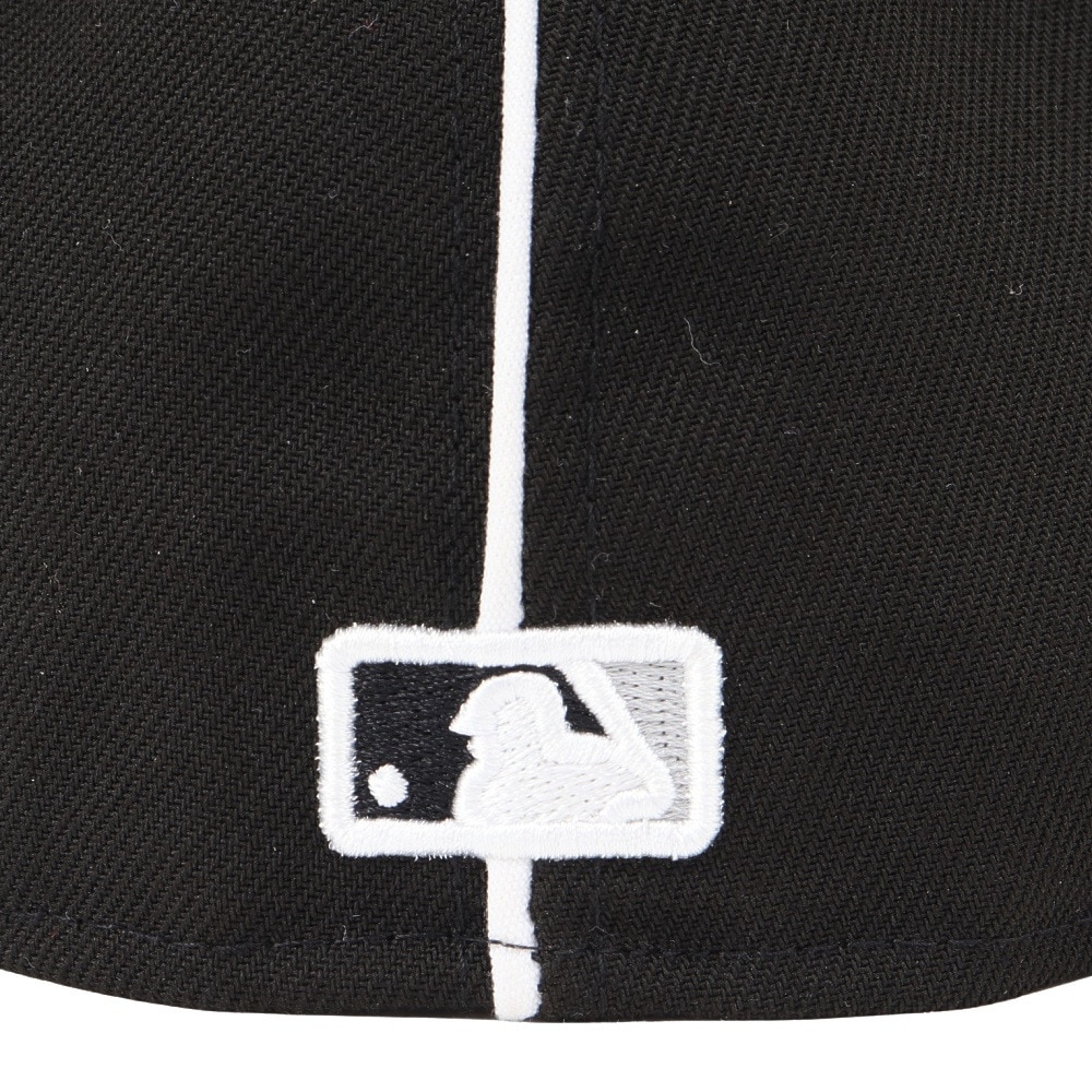 ニューエラ（NEW ERA）（メンズ、レディース）帽子 59FIFTY デトロイト・タイガース パイピング キャップ  BLK/SWHI 黒 S-LLサイズ 14109907 スポーツキャップ