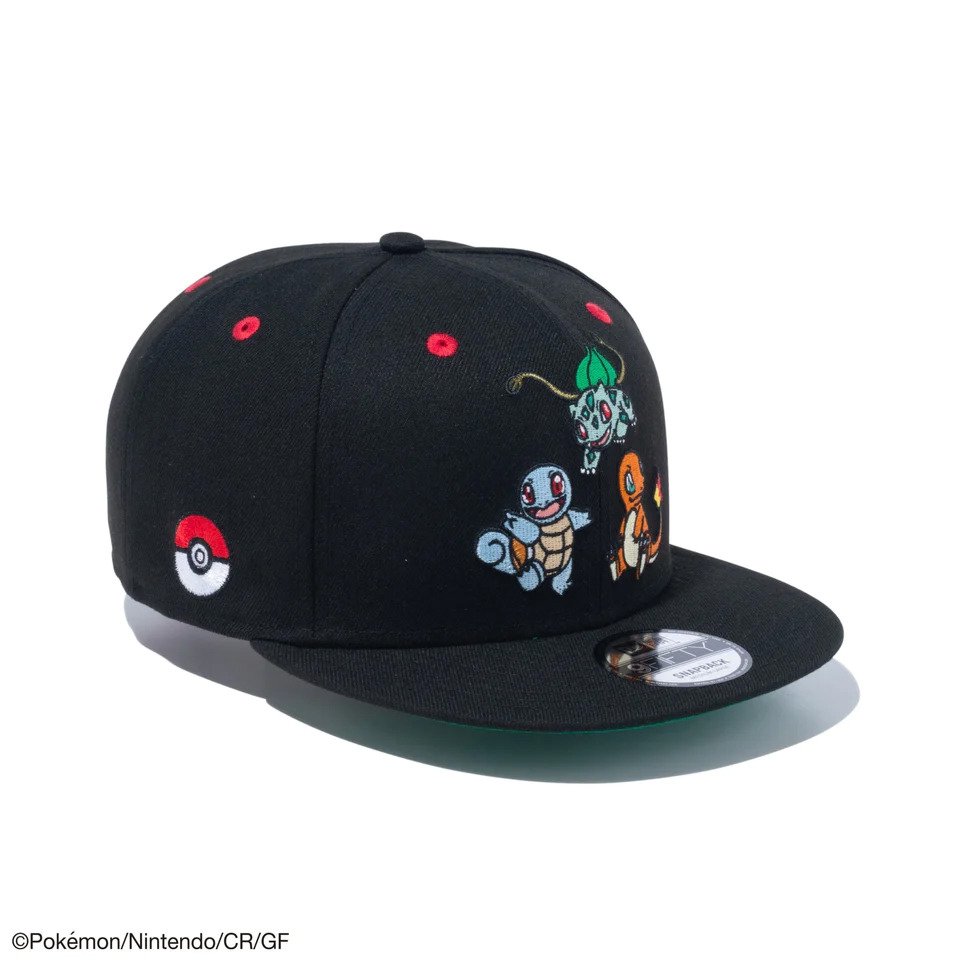 ニューエラ（NEW ERA）（メンズ、レディース）9FIFTY ポケモン フシギダネ ヒトカゲ ゼニガメ キャップ 14124338