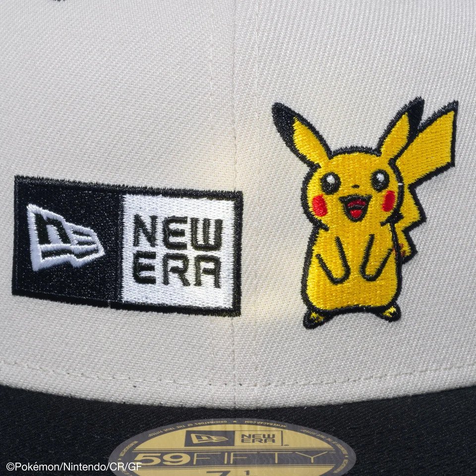 ニューエラ（NEW ERA）（メンズ、レディース）59FIFTY ポケモン ピカチュウ ボックスロゴ ストーン ブラックバイザー キャップ 14124364 大きいサイズ