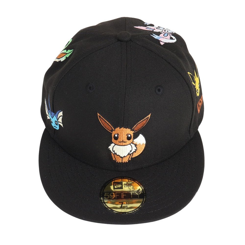 ニューエラ（NEW ERA）（メンズ、レディース）キャップ 59FIFTY ポケモン イーブイフレンズ 14124365 大きいサイズ