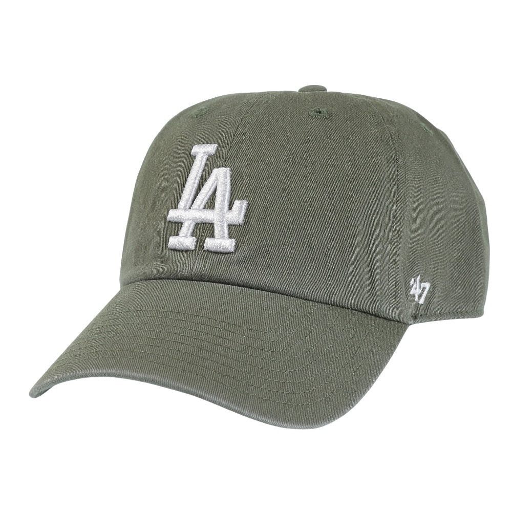 フォーティーセブン（47）（メンズ）キャップ DODGERS 47 CLEAN UP MOSS×WHITE LOGO B-RGW12GWSNL-MSG MLB ロサンゼルス・ドジャース