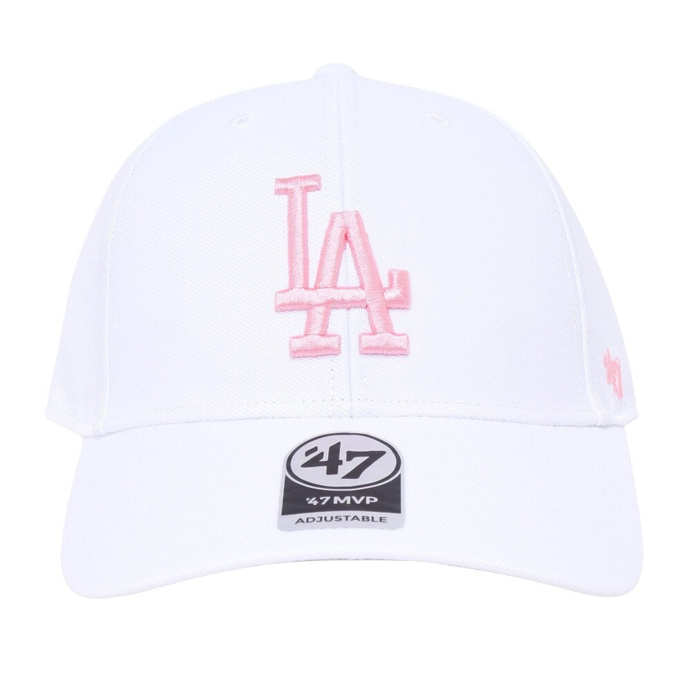 フォーティーセブン（47）（メンズ）ロサンゼルス・ドジャース 47 MVP White×Rose Logo キャップ B-MVP12WBV-WHD