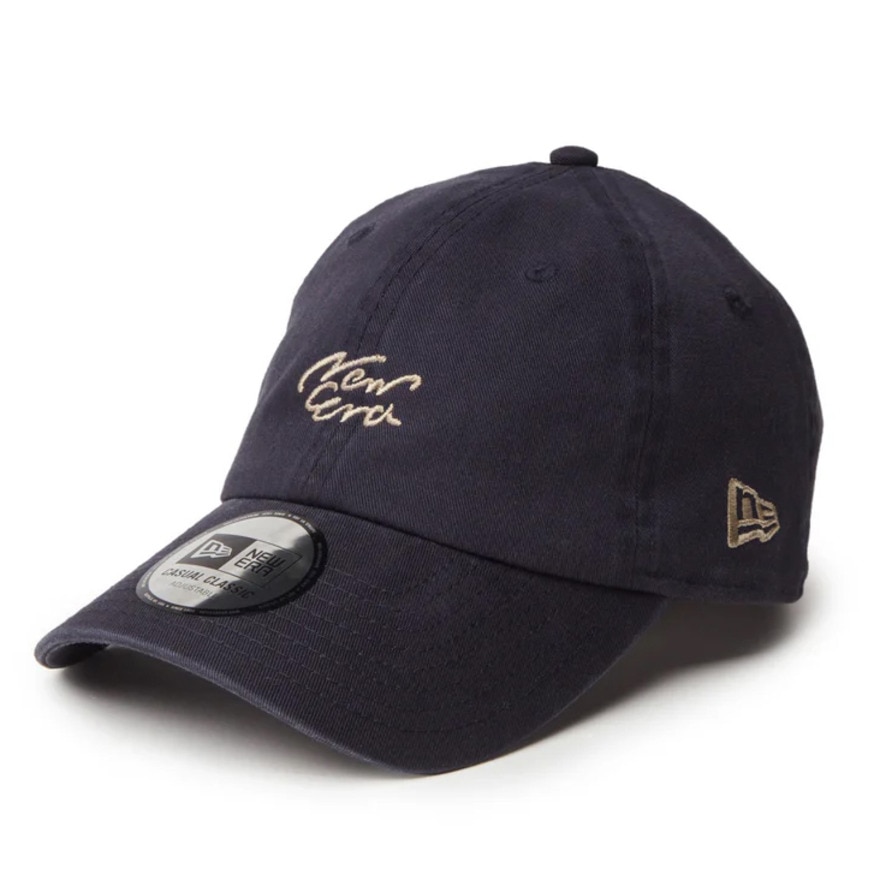 ニューエラ（NEW ERA）（メンズ、レディース）カジュアルクラシック Handwritten ロゴキャップ 14307377 ネイビー