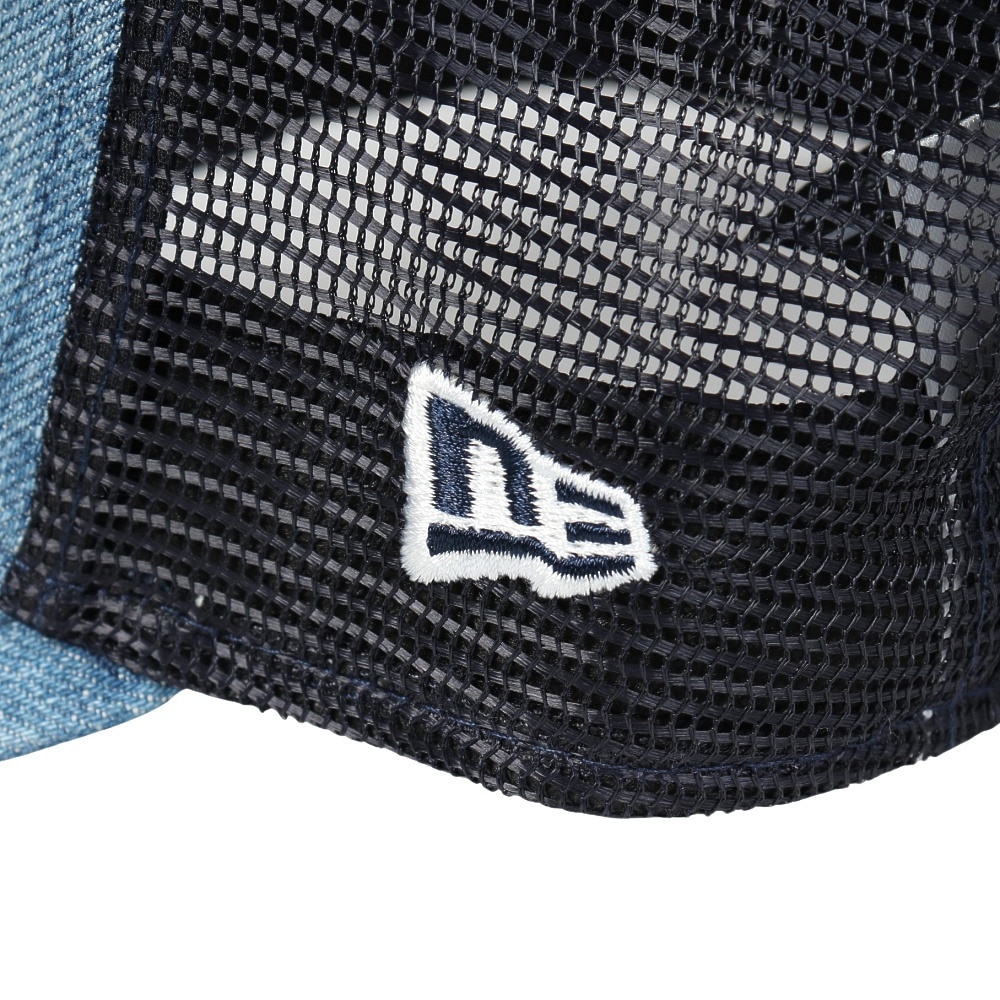 ニューエラ（NEW ERA）（メンズ、レディース）9FORTY A-Frame トラッカー Denim Leather Patch キャップ 14307480