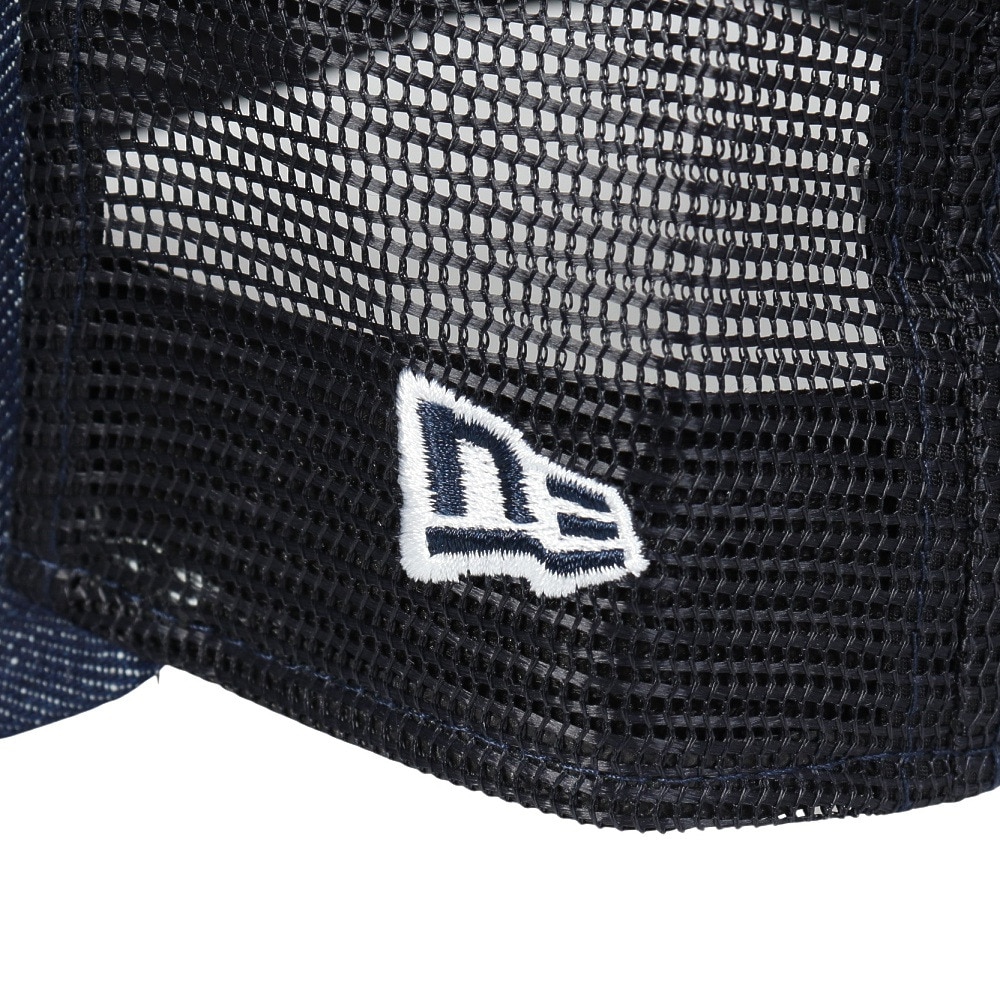 ニューエラ（NEW ERA）（メンズ、レディース）9FORTY A-Frame トラッカー Denim Leather Patch キャップ 14307481