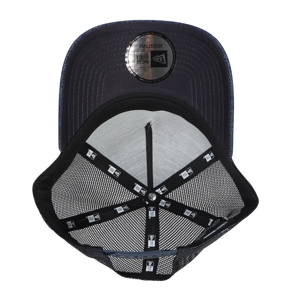 ニューエラ（NEW ERA）（メンズ、レディース）9FORTY A-Frame トラッカー Denim Leather Patch キャップ 14307481