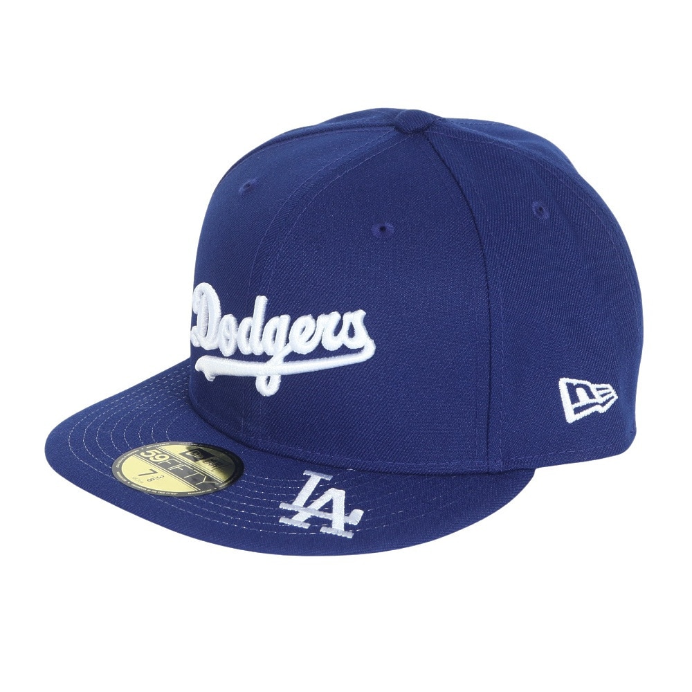 ニューエラ（NEW ERA）（メンズ、レディース）59FIFTY MLB Visor Logo ロサンゼルス・ドジャース キャップ 14307685 S-Lサイズ