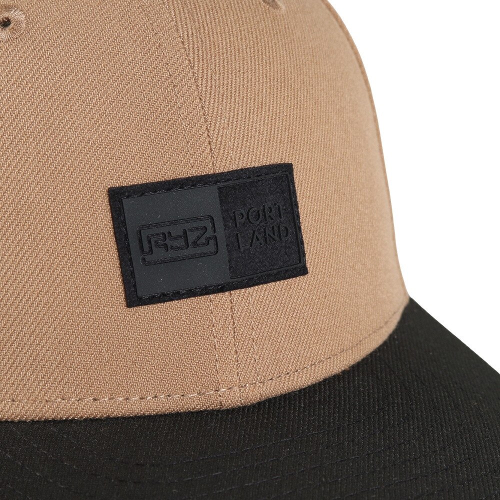 ライズ（RYZ）（メンズ、レディース）BOX WAPPEN LP キャップ 帽子 RZ20ST24FW0017 BEG ベージュ フリーサイズ