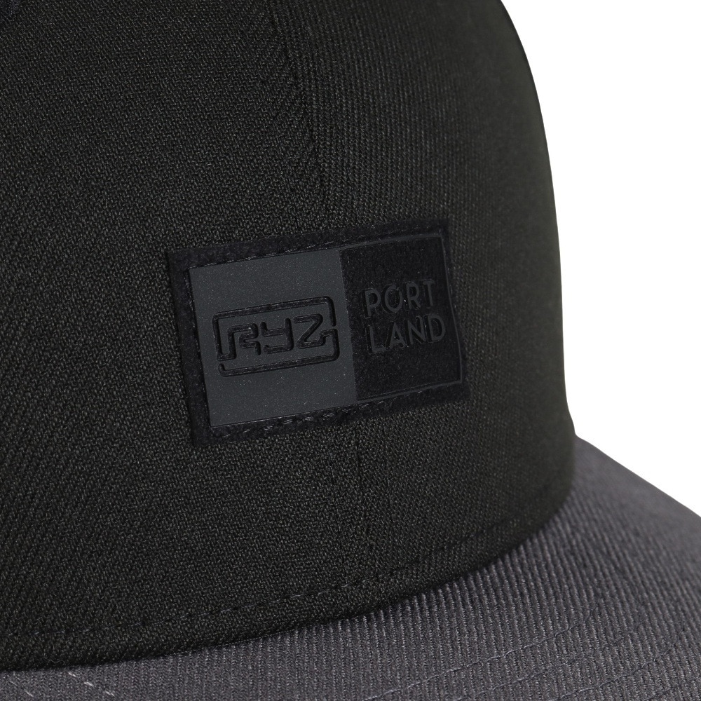 ライズ（RYZ）（メンズ、レディース）BOX WAPPEN LP キャップ 帽子 RZ20ST24FW0017 BLK 黒  フリーサイズ