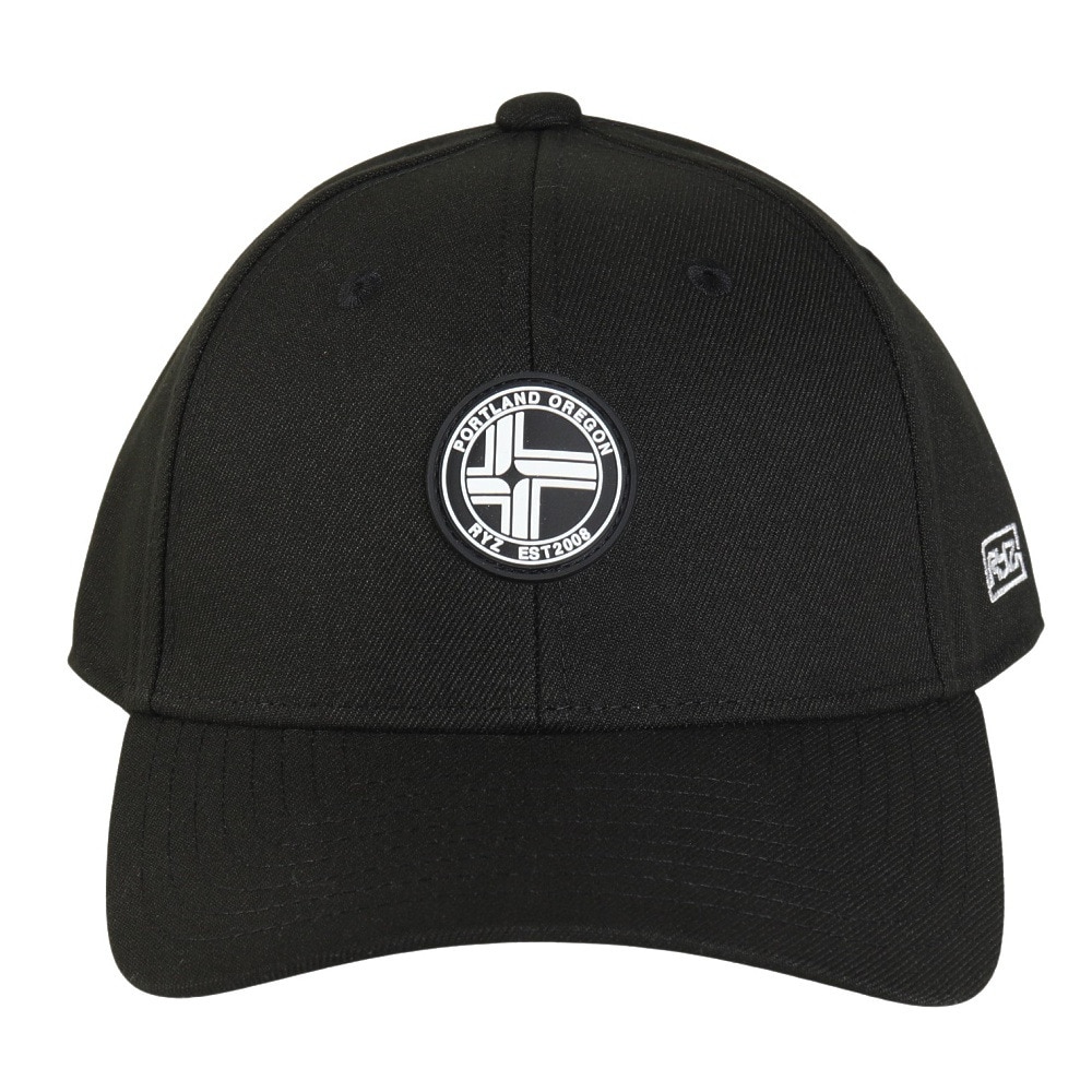ライズ（RYZ）（メンズ、レディース）CIRCLE WAPPEN キャップ 帽子 RZ20ST24FW0018 BLK 黒 フリーサイズ