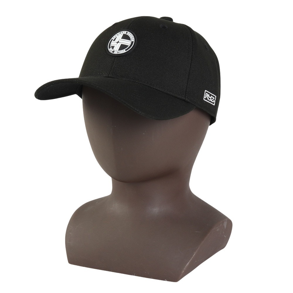ライズ（RYZ）（メンズ、レディース）CIRCLE WAPPEN キャップ 帽子 RZ20ST24FW0018 BLK 黒 フリーサイズ