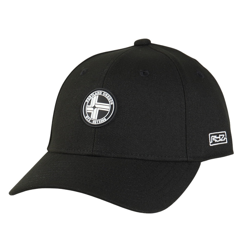 ライズ（RYZ）（メンズ、レディース）CIRCLE WAPPEN キャップ 帽子 RZ20ST24FW0018 BLK 黒 フリーサイズ
