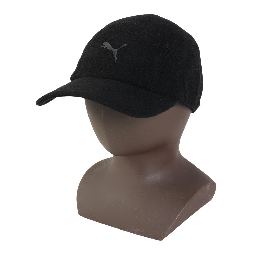 プーマ（PUMA）（メンズ、レディース）帽子 テック5パネルロゴキャップ 02549301 フリーサイズ 黒 ぼうし