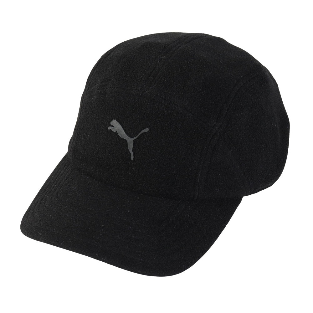 プーマ（PUMA）（メンズ、レディース）帽子 テック5パネルロゴキャップ 02549301 フリーサイズ 黒 ぼうし