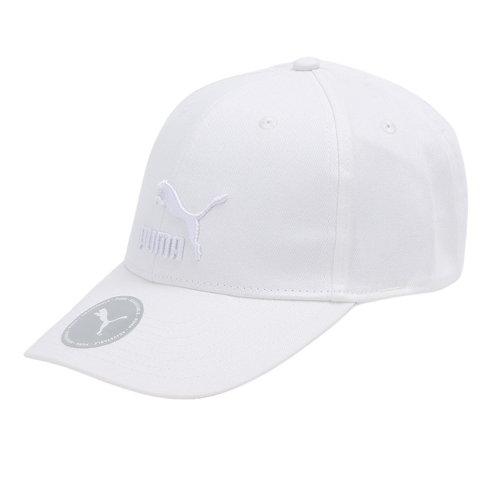 プーマ（PUMA）（メンズ、レディース）アーカイブ ロゴ BB キャップ 02255412 白 フリーサイズ