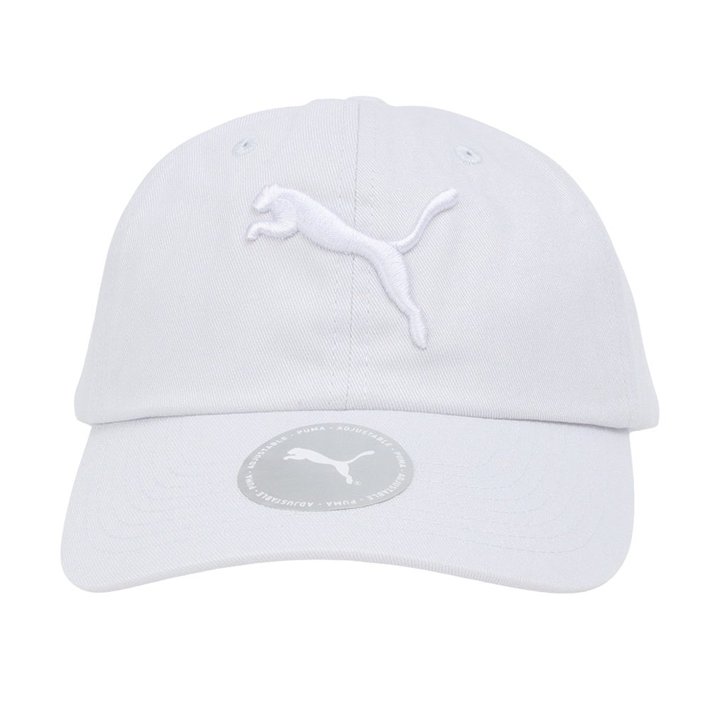 プーマ（PUMA）（メンズ、レディース）ESS キャット ロゴ BB キャップ 02458715 帽子 白 フリーサイズ