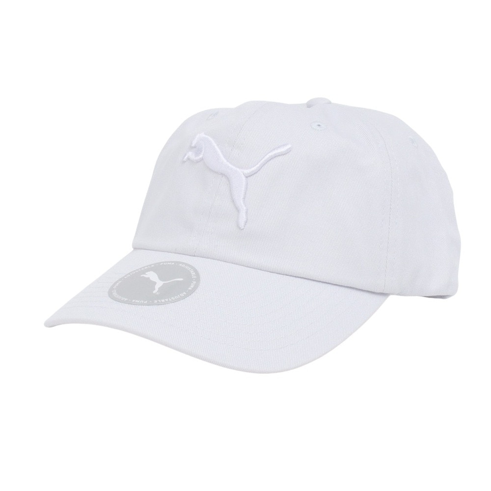 プーマ（PUMA）（メンズ、レディース）ESS キャット ロゴ BB キャップ 02458715 帽子 白 フリーサイズ
