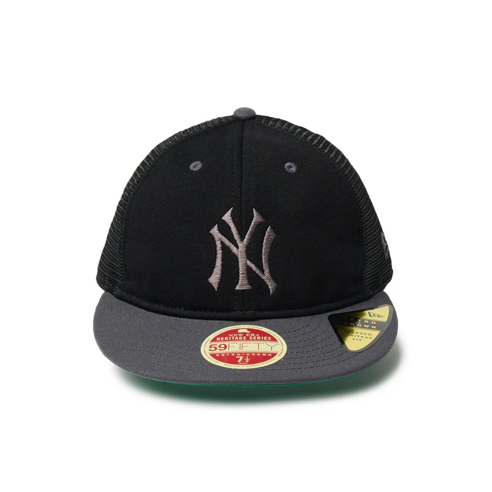 ニューエラ（NEW ERA）（メンズ、レディース）キャップ RC 59FIFTY 黒 S-Lサイズ フラットバイザー トラッカー ニューヨーク・ヤンキース 14388379