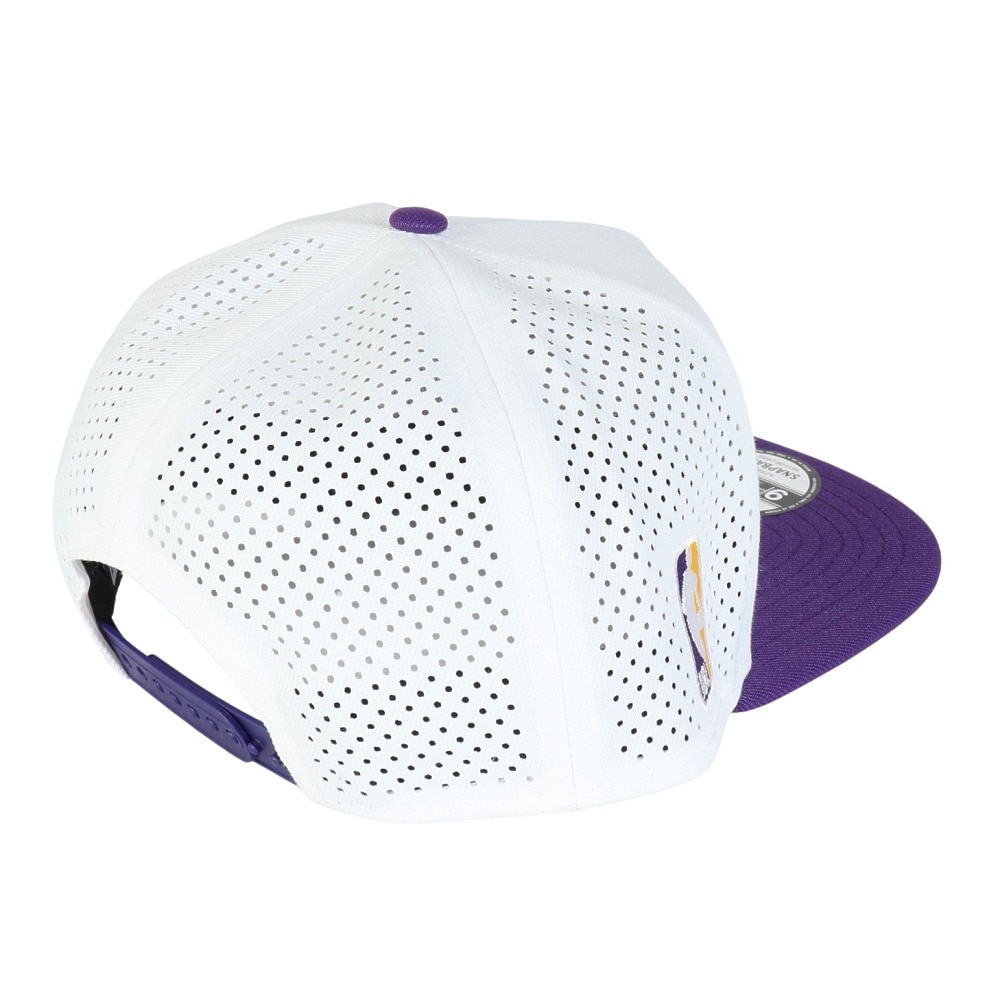 ニューエラ（NEW ERA）（メンズ、レディース）帽子 9FIFTY A-Frame NBA 2-Tone ロサンゼルス・レイカーズ バイザー Mサイズ 14388565 メッシュ 通気性 日除け