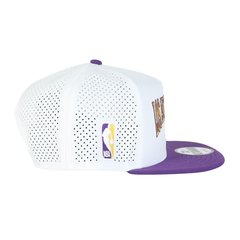 ニューエラ（NEW ERA）（メンズ、レディース）帽子 9FIFTY A-Frame NBA 2-Tone ロサンゼルス・レイカーズ バイザー Mサイズ 14388565 メッシュ 通気性 日除け