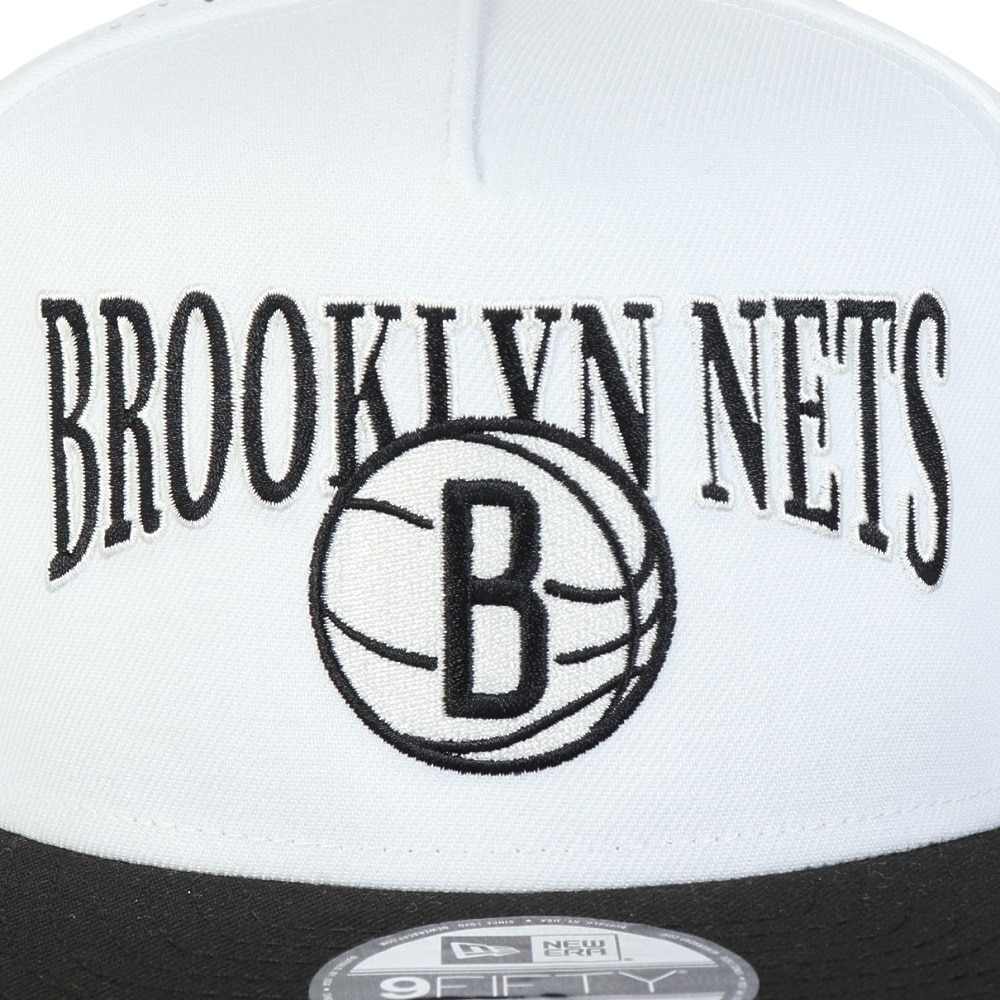 ニューエラ（NEW ERA）（メンズ、レディース）帽子 キャップ 9FIFTY A-Frame NBA 2-Tone ブルックリン・ネッツ バイザー Mサイズ 14388567 メッシュ 通気性