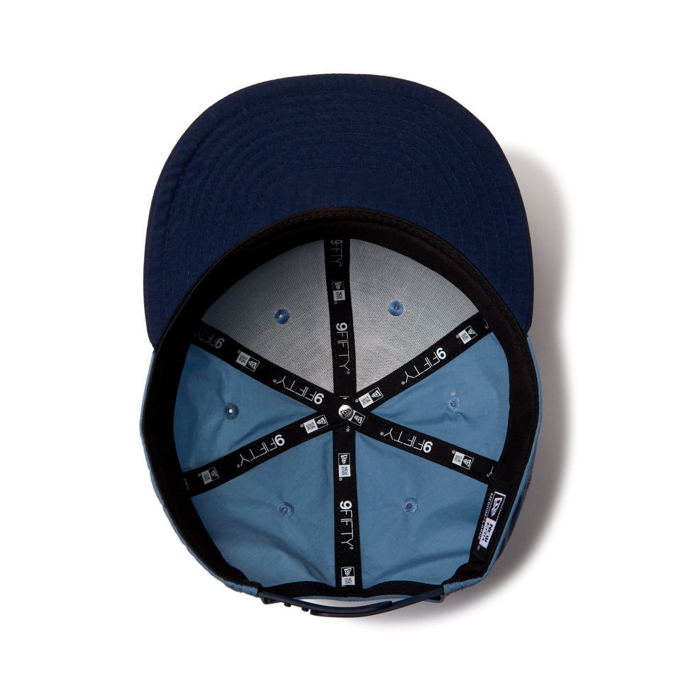 ニューエラ（NEW ERA）（メンズ、レディース）帽子 キャップ 9FIFTY Vintage Nylon ベーシックバイザー サックス S-Lサイズ 14388569 サイズ調整 撥水 