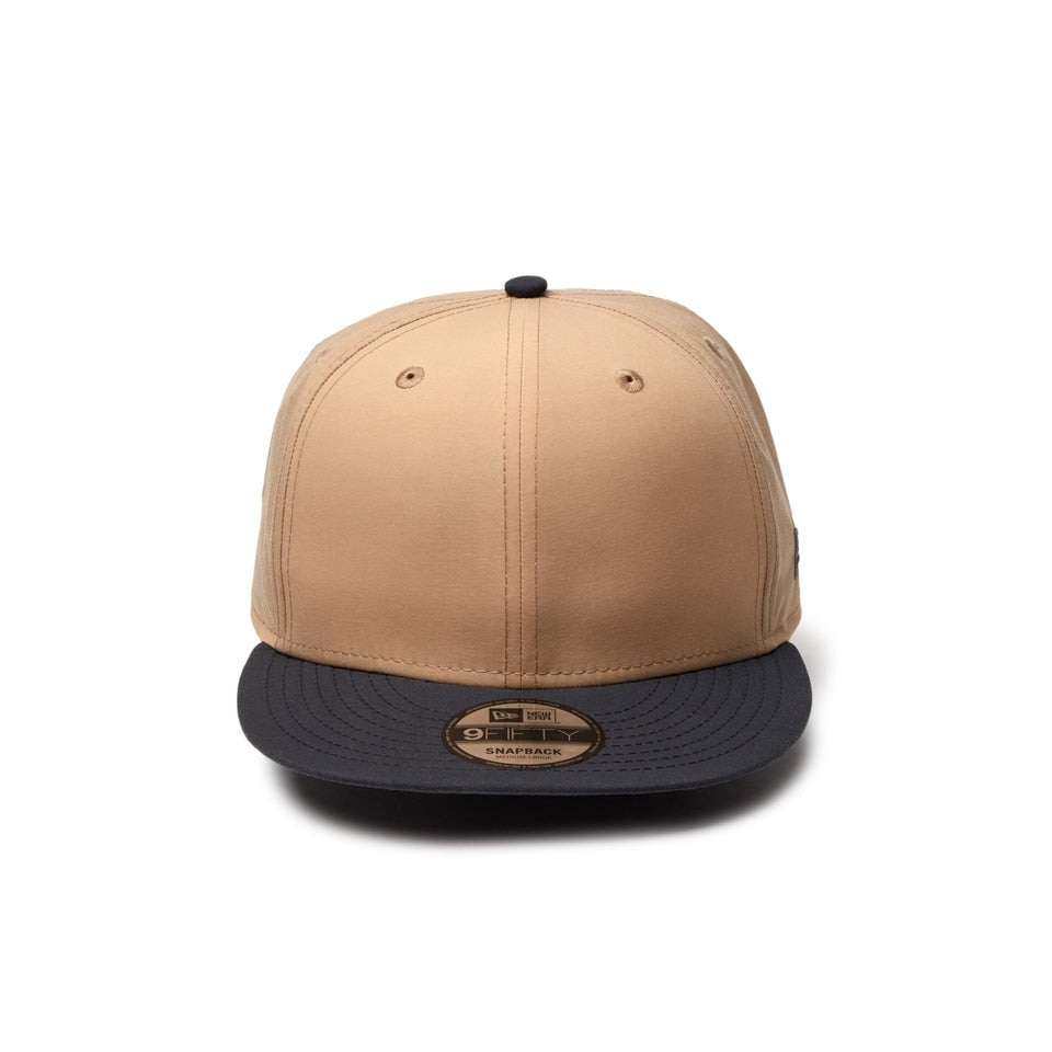 ニューエラ（NEW ERA）（メンズ、レディース）帽子 キャップ 9FIFTY Vintage Nylon ベーシックバイザー ベージュ S-Lサイズ 14388570 サイズ調整 撥水