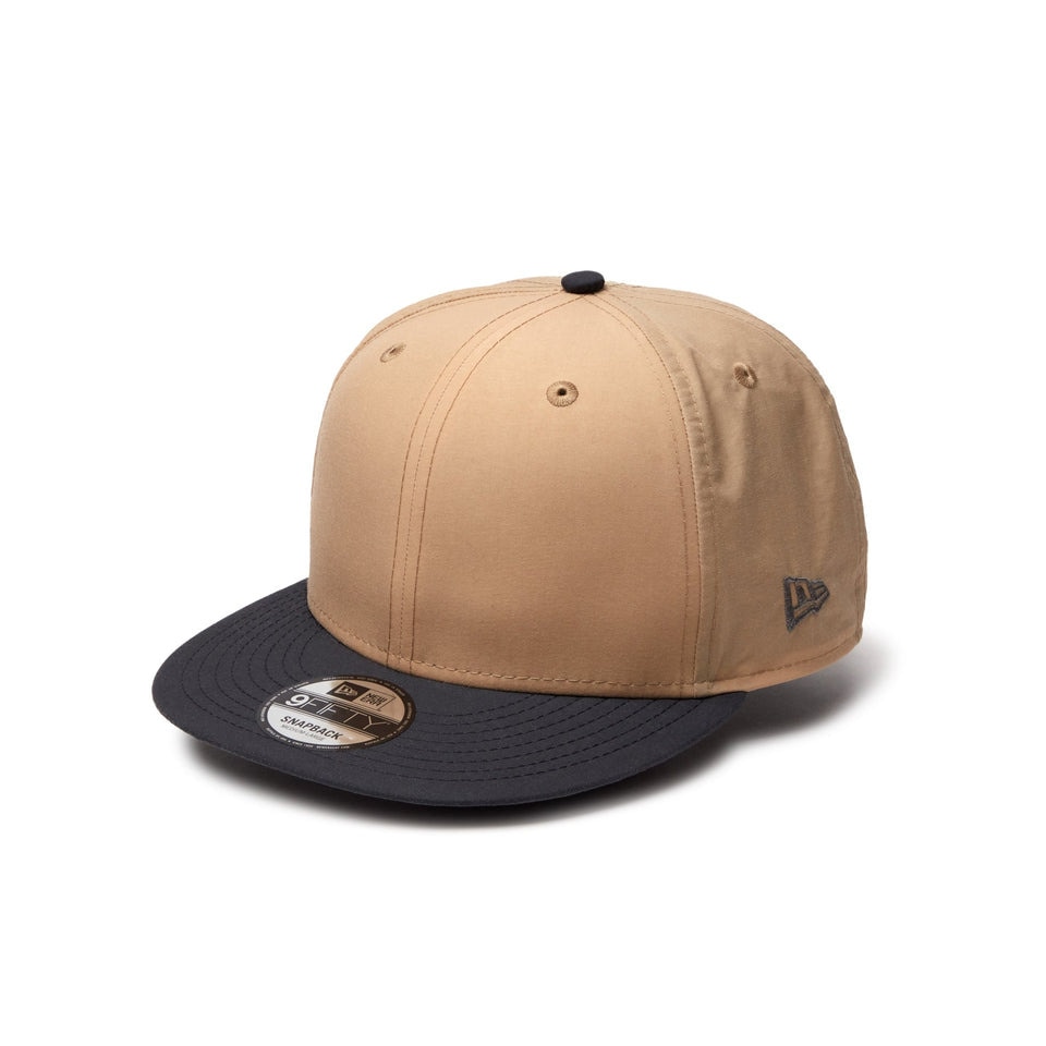 ニューエラ（NEW ERA）（メンズ、レディース）帽子 キャップ 9FIFTY Vintage Nylon ベーシックバイザー ベージュ S-Lサイズ 14388570 サイズ調整 撥水