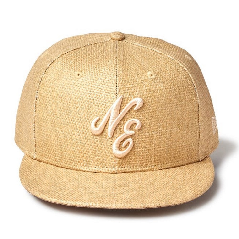 ニューエラ（NEW ERA）（メンズ、レディース）帽子 キャップ 9FIFTY Paper クラシックロゴ ナチュラル S-Mサイズ (55-65cm）14388572 スポーツキャップ 